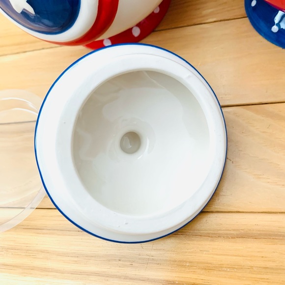 Carnival Cottage by Johanna Parker patriotic cream and sugar set - Picture 8 of 13